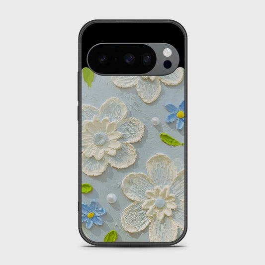 Google Pixel 10 Pro Cover - Floral Series - Design 3 - Sky Blue - HQ Premium Shine Durable Shatterproof Case