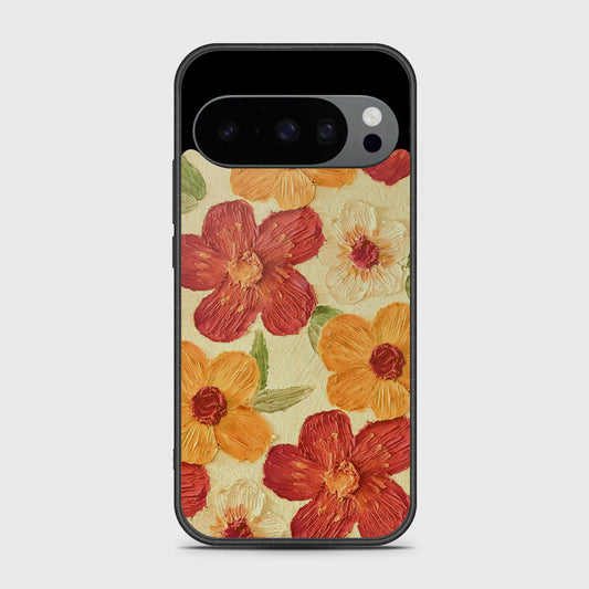 Google Pixel 10 Pro Cover - Floral Series - Design 6 - Red & Orange - HQ Premium Shine Durable Shatterproof Case