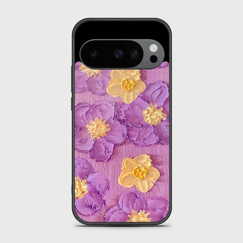 Google Pixel 10 Pro Cover - Floral Series - Design 8 - Purple & Yellow - HQ Premium Shine Durable Shatterproof Case