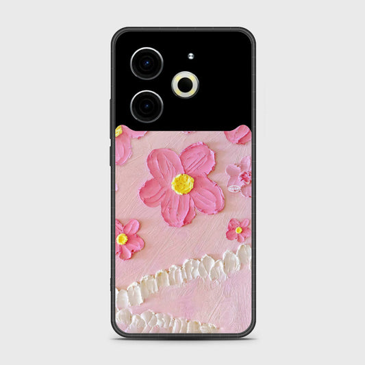 Tecno Pova 6 Neo Cover - Floral Series - Design 2 - Pink - HQ Premium Shine Durable Shatterproof Case