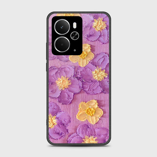 Realme 14 Cover - Floral Series - Design 8 - Purple & Yellow - HQ Premium Shine Durable Shatterproof Case