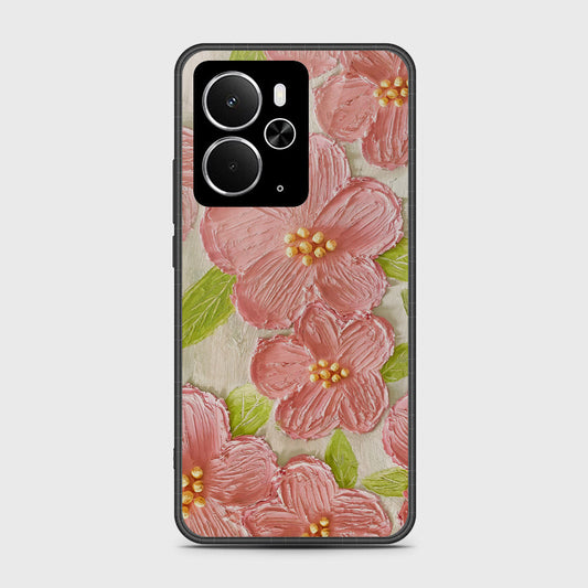 Realme 14 Cover - Floral Series - Design 9 - Pink & Green - HQ Premium Shine Durable Shatterproof Case