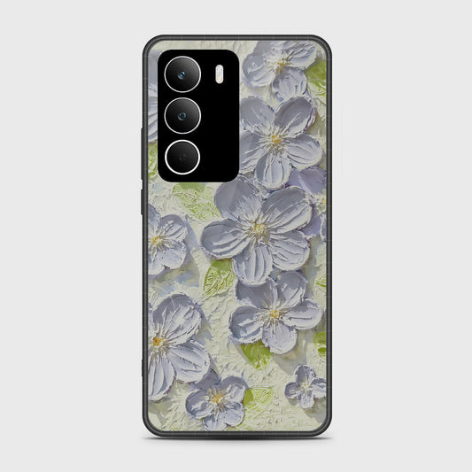 Realme C71 Cover - Floral Series - Design 12 - Grey & Green - HQ Premium Shine Durable Shatterproof Case