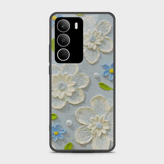 Realme C71 Cover - Floral Series - Design 3 - Sky Blue - HQ Premium Shine Durable Shatterproof Case