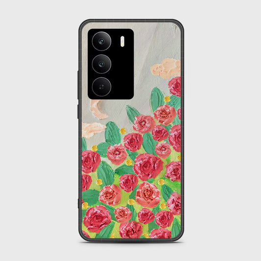 Realme C75x Cover - Floral Series - Design 10 - Red & Green - HQ Premium Shine Durable Shatterproof Case