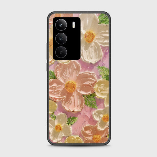 Realme C75x Cover - Floral Series - Design 11 - White & Green - HQ Premium Shine Durable Shatterproof Case