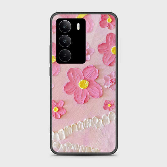 Realme C75x Cover - Floral Series - Design 2 - Pink - HQ Premium Shine Durable Shatterproof Case