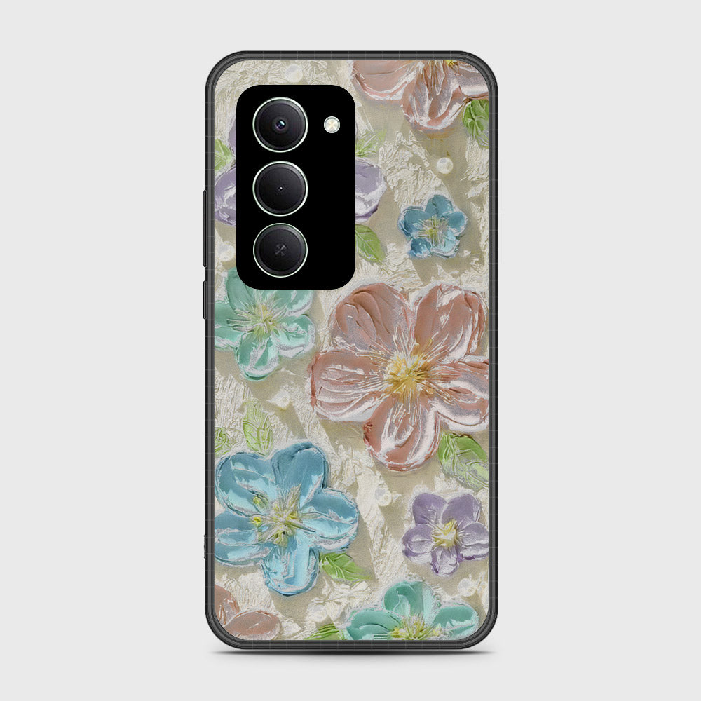 Xiaomi Redmi 15 5G Cover - Floral Series - Design 14 - Blue & Purple - HQ Ultra Shine Premium Infinity Glass Soft Silicon Borders Case