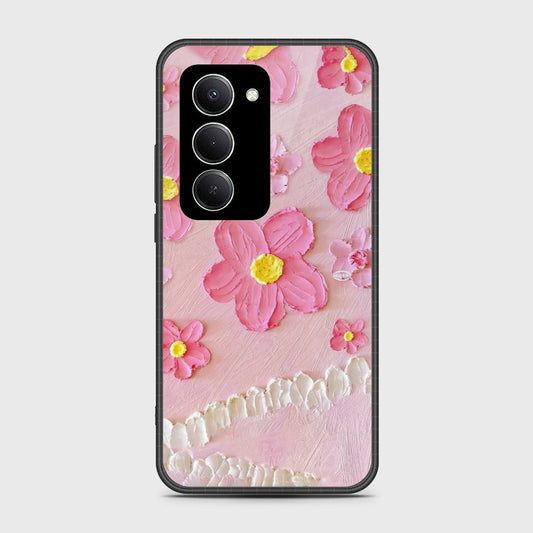 Xiaomi Redmi 15 5G Cover - Floral Series - Design 2 - Pink - HQ Ultra Shine Premium Infinity Glass Soft Silicon Borders Case