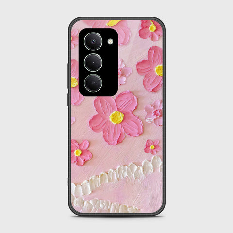 Xiaomi Redmi 15 5G Cover - Floral Series - Design 2 - Pink - HQ Ultra Shine Premium Infinity Glass Soft Silicon Borders Case