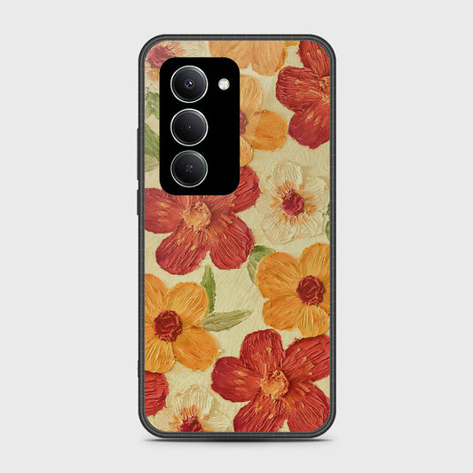 Xiaomi Redmi 15 5G Cover - Floral Series - Design 6 - Red & Orange - HQ Ultra Shine Premium Infinity Glass Soft Silicon Borders Case