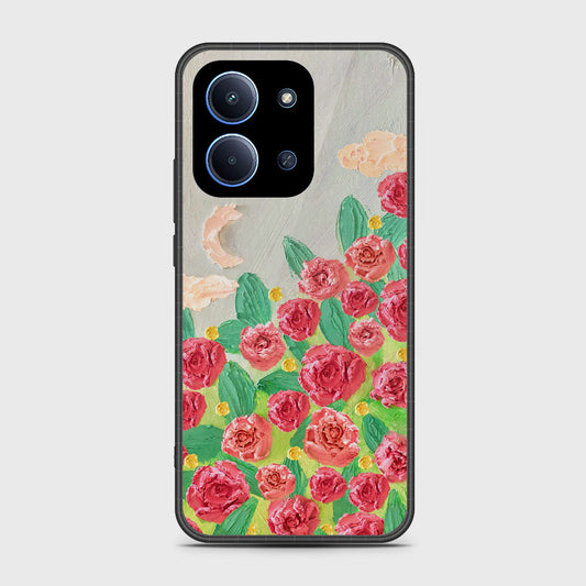 Xiaomi Redmi 15C 4G Cover - Floral Series - Design 10 - Red & Green - HQ Premium Shine Durable Shatterproof Case