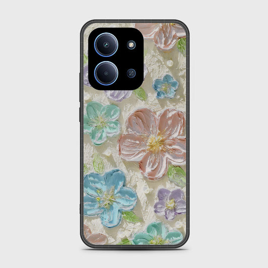 Xiaomi Poco C85 4G Cover - Floral Series - Design 14 - Blue & Purple - HQ Premium Shine Durable Shatterproof Case