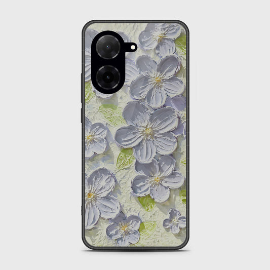 Xiaomi Redmi A5 4G Cover - Floral Series - Design 12 - Grey & Green - HQ Premium Shine Durable Shatterproof Case