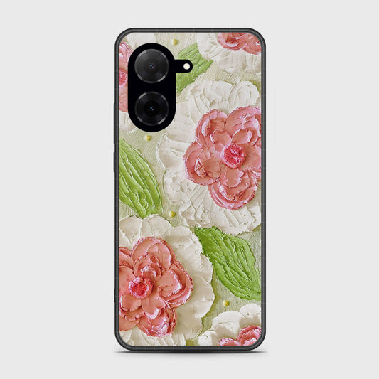 Xiaomi Redmi A5 4G Cover - Floral Series - Design 13 - Offwhite & Green - HQ Premium Shine Durable Shatterproof Case