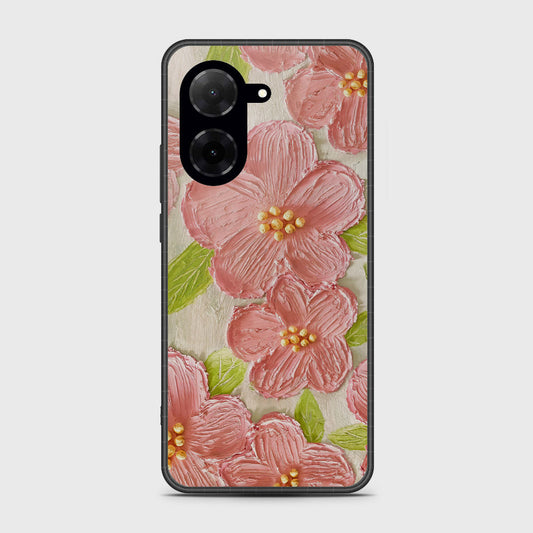 Xiaomi Redmi A5 4G Cover - Floral Series - Design 9 - Pink & Green - HQ Premium Shine Durable Shatterproof Case