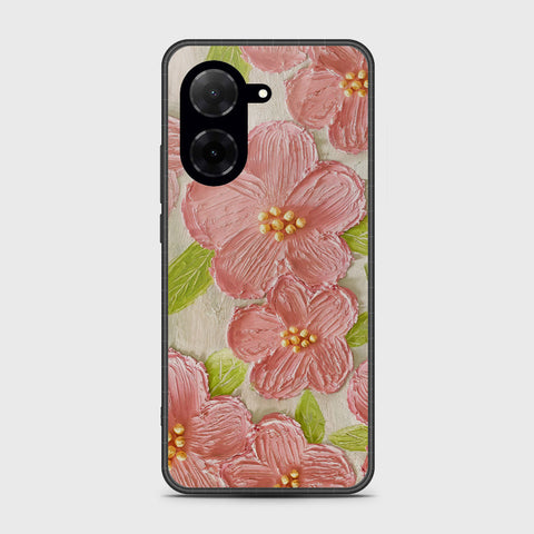 Xiaomi Redmi A5 4G Cover - Floral Series - Design 9 - Pink & Green - HQ Premium Shine Durable Shatterproof Case