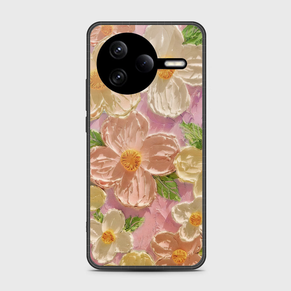 Xiaomi Poco F7 Ultra Cover - Floral Series - Design 11 - White & Green - HQ Premium Shine Durable Shatterproof Case