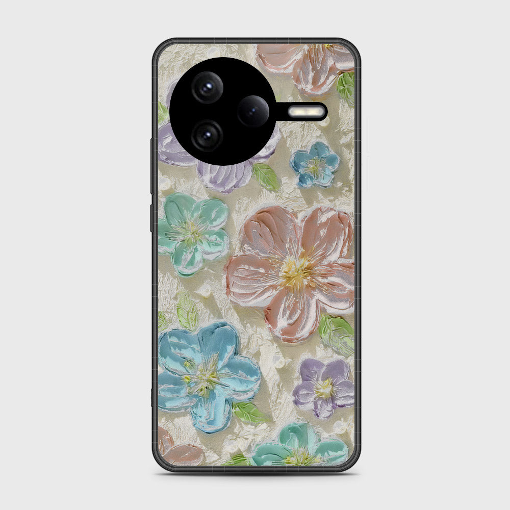 Xiaomi Poco F7 Pro Cover - Floral Series - Design 14 - Blue & Purple - HQ Premium Shine Durable Shatterproof Case