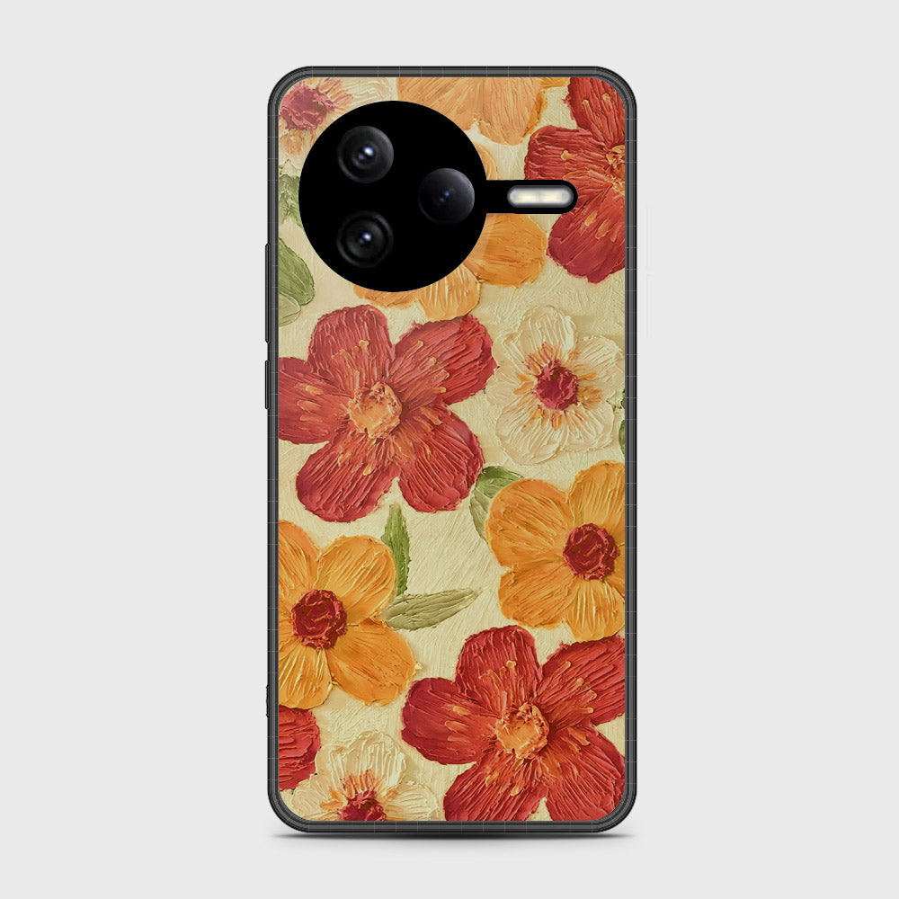 Xiaomi Poco F7 Ultra Cover - Floral Series - Design 6 - Red & Orange - HQ Premium Shine Durable Shatterproof Case