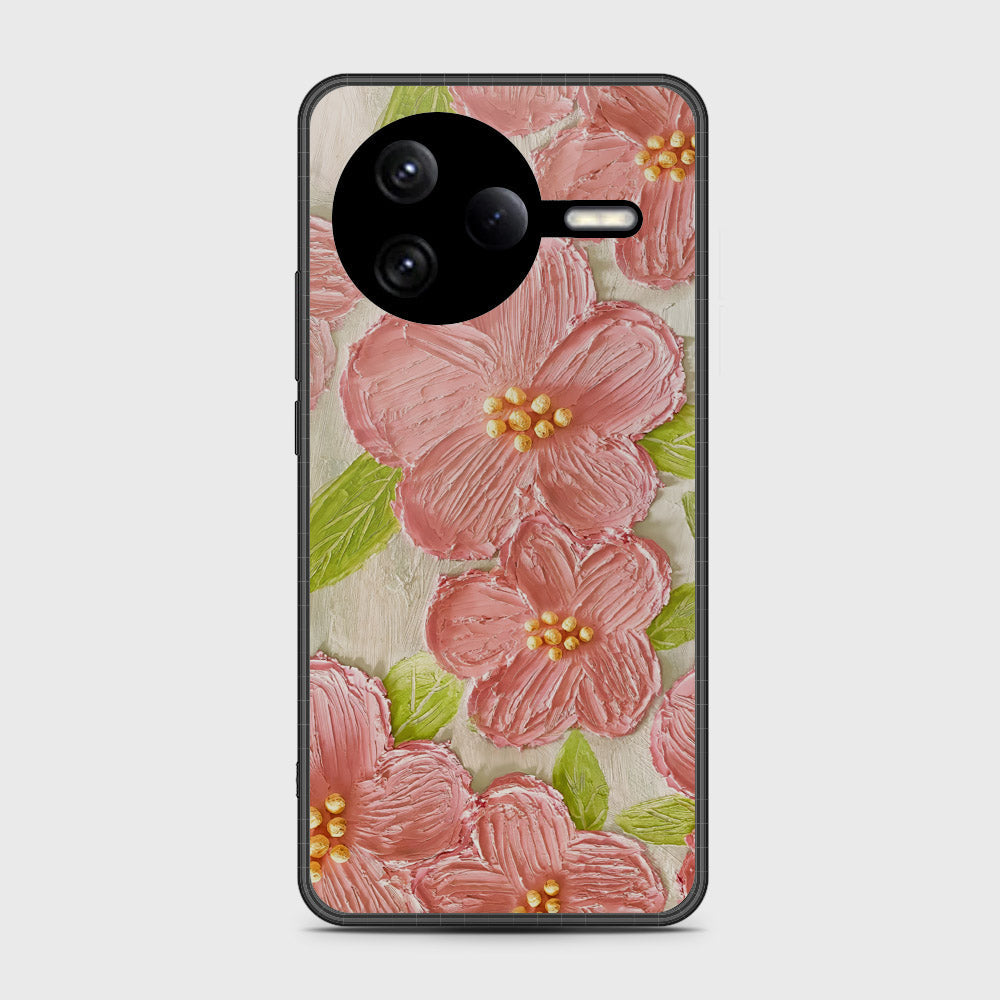 Xiaomi Poco F7 Ultra Cover - Floral Series - Design 9 - Pink & Green - HQ Premium Shine Durable Shatterproof Case