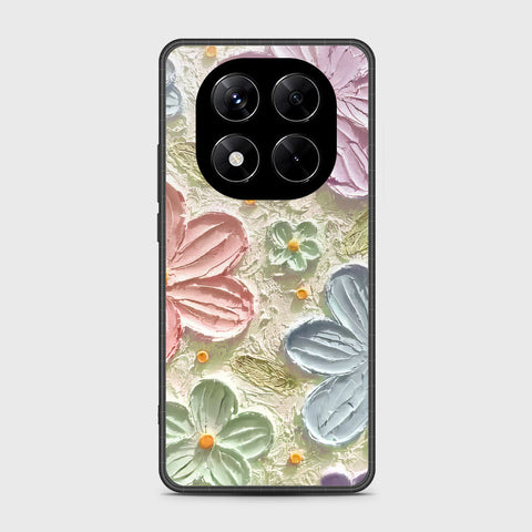 Xiaomi Redmi Note 14 Pro 4G Cover - Floral Series - Design 15 - Blue & Green - HQ Premium Shine Durable Shatterproof Case