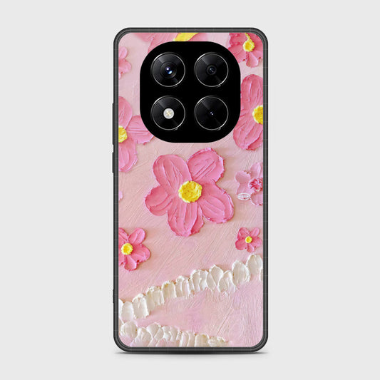 Xiaomi Redmi Note 14 Pro 4G Cover - Floral Series - Design 2 - Pink - HQ Premium Shine Durable Shatterproof Case