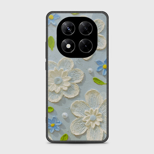 Xiaomi Redmi Note 14 Pro 4G Cover - Floral Series - Design 3 - Sky Blue - HQ Premium Shine Durable Shatterproof Case