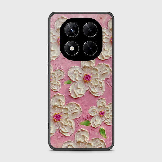 Xiaomi Redmi Note 14 Pro 4G Cover - Floral Series - Design 5 - Pink & White - HQ Premium Shine Durable Shatterproof Case