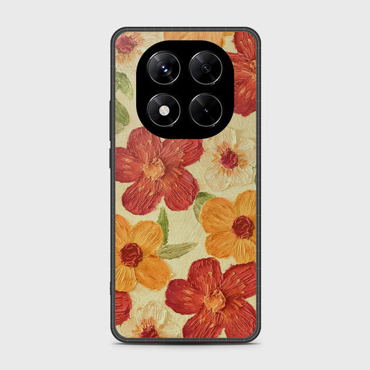 Xiaomi Redmi Note 14 Pro 4G Cover - Floral Series - Design 6 - Red & Orange - HQ Premium Shine Durable Shatterproof Case