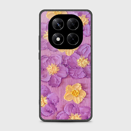 Xiaomi Redmi Note 14 Pro 4G Cover - Floral Series - Design 8 - Purple & Yellow - HQ Premium Shine Durable Shatterproof Case