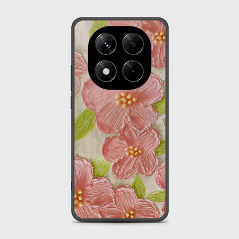 Xiaomi Redmi Note 14 Pro 4G Cover - Floral Series - Design 9 - Pink & Green - HQ Premium Shine Durable Shatterproof Case