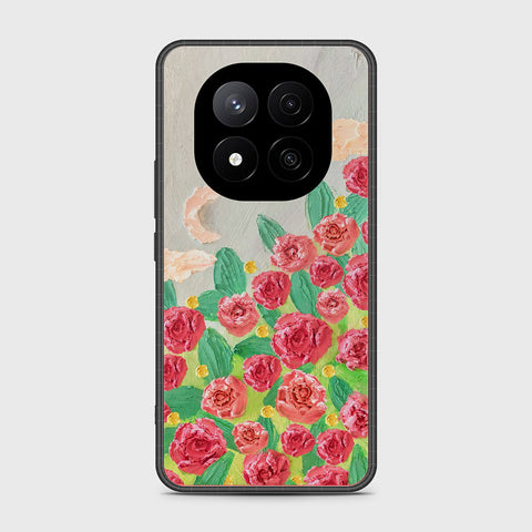 Xiaomi Redmi Note 14 Pro Plus 5G Cover - Floral Series - Design 10 - Red & Green - HQ Premium Shine Durable Shatterproof Case