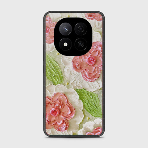 Xiaomi Redmi Note 14 Pro Plus 5G Cover - Floral Series - Design 13 - Offwhite & Green - HQ Premium Shine Durable Shatterproof Case