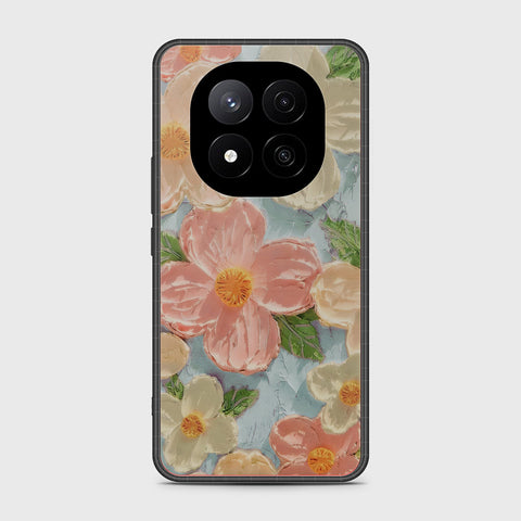 Xiaomi Redmi Note 14 Pro Plus 5G Cover - Floral Series - Design 16 - Cyan & Pink - HQ Premium Shine Durable Shatterproof Case