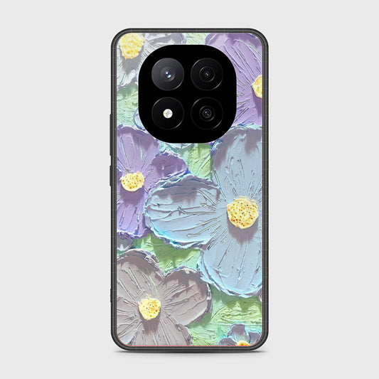 Xiaomi Redmi Note 14 Pro Plus 5G Cover - Floral Series - Design 1 - Purple & Aqua - HQ Premium Shine Durable Shatterproof Case