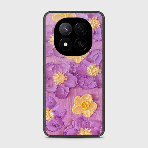 Xiaomi Redmi Note 14 Pro Plus 5G Cover - Floral Series - Design 8 - Purple & Yellow - HQ Premium Shine Durable Shatterproof Case