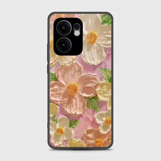 Oppo Reno 13F 5G Cover - Floral Series - Design 11 - White & Green - HQ Premium Shine Durable Shatterproof Case