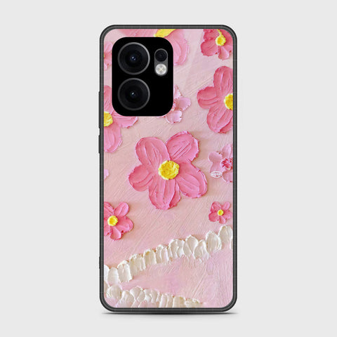 Oppo Reno 13F 5G Cover - Floral Series - Design 2 - Pink - HQ Premium Shine Durable Shatterproof Case