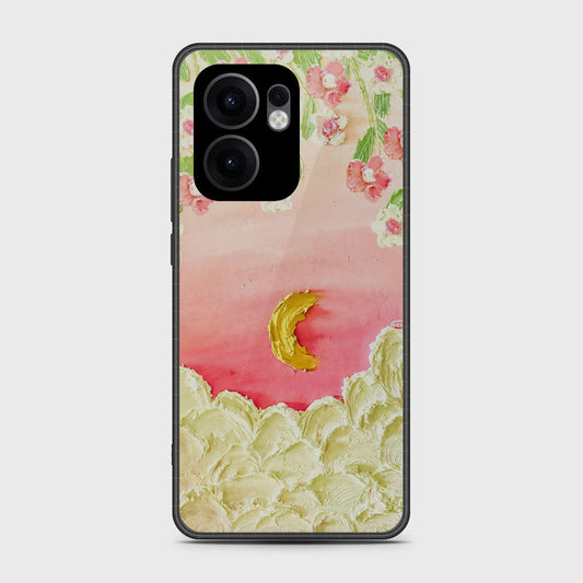 Oppo Reno 13F 5G Cover - Floral Series - Design 7 - Pink & Yellow - HQ Premium Shine Durable Shatterproof Case