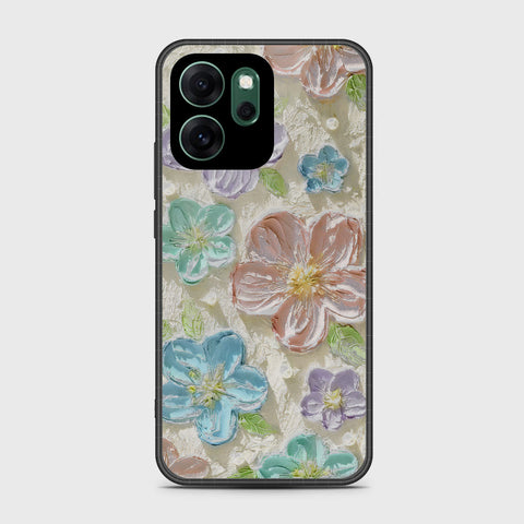 Oppo Reno 14F Cover - Floral Series - Design 14 - Blue & Purple - HQ Ultra Shine Premium Infinity Glass Soft Silicon Borders Case