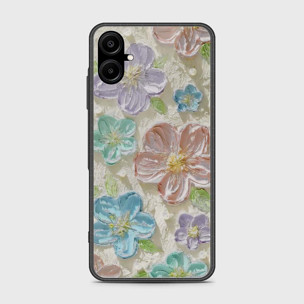 Samsung Galaxy A06 Cover - Floral Series - Design 14 - Blue & Purple - HQ Premium Shine Durable Shatterproof Case