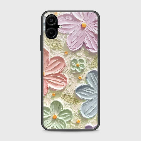 Samsung Galaxy A06 Cover - Floral Series - Design 15 - Blue & Green - HQ Premium Shine Durable Shatterproof Case