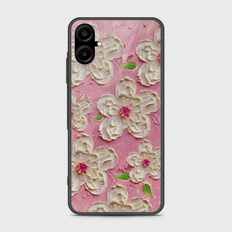 Samsung Galaxy A06 Cover - Floral Series - Design 5 - Pink & White - HQ Premium Shine Durable Shatterproof Case