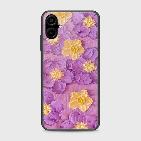 Samsung Galaxy A06 Cover - Floral Series - Design 8 - Purple & Yellow - HQ Premium Shine Durable Shatterproof Case