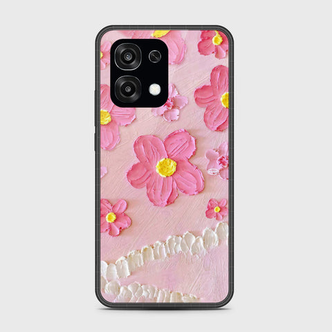 Samsung Galaxy M07 Cover - Floral Series - Design 2 - Pink - HQ Premium Shine Durable Glass Case