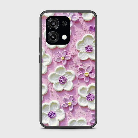 Samsung Galaxy M07 Cover - Floral Series - Design 4 - Purple & White - HQ Premium Shine Durable Glass Case