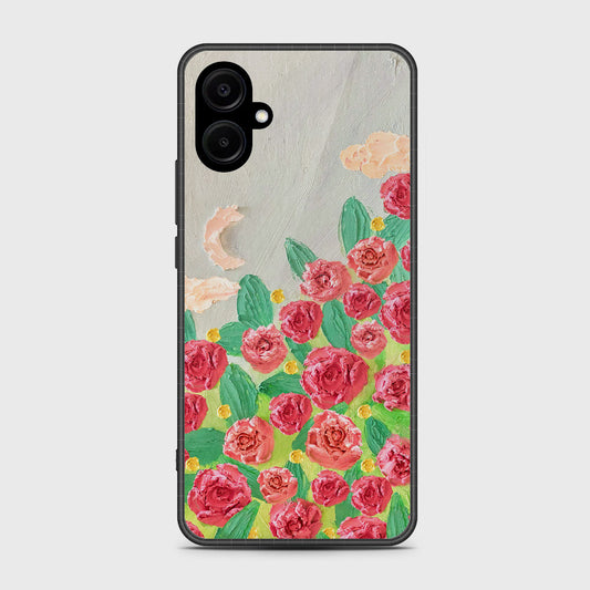 Samsung Galaxy F06 5G Cover - Floral Series - Design 10 - Red & Green - HQ Premium Shine Durable Shatterproof Case