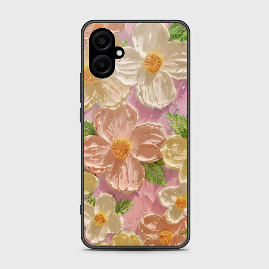 Samsung Galaxy F06 5G Cover - Floral Series - Design 11 - White & Green - HQ Premium Shine Durable Shatterproof Case