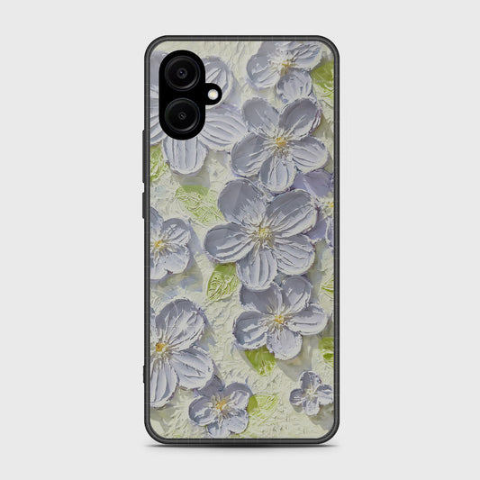 Samsung Galaxy F06 5G Cover - Floral Series - Design 12 - Grey & Green - HQ Premium Shine Durable Shatterproof Case
